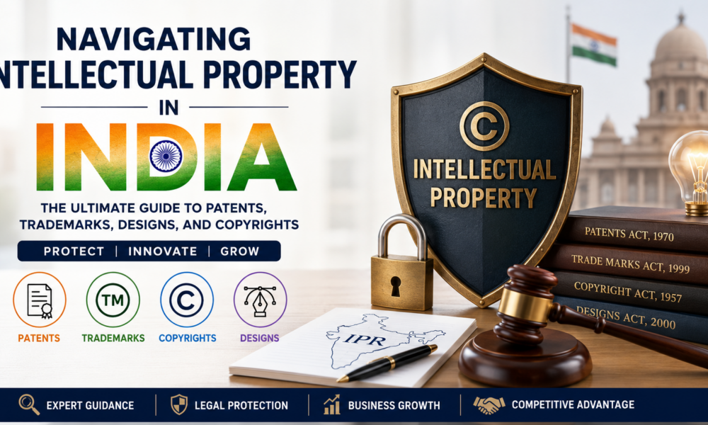 Navigating Intellectual Property in India: The Ultimate Guide to Patents, Trademarks, Designs, and Copyrights