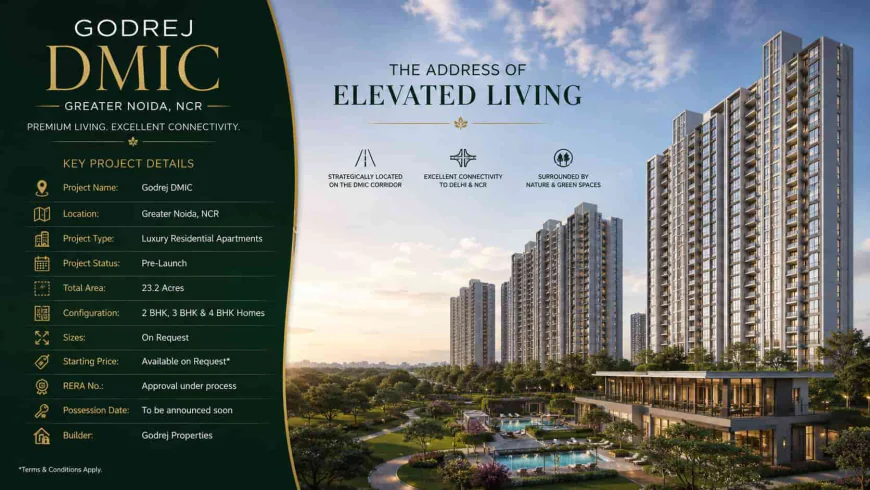 Godrej DMIC: Premium Living in the Heart of Greater Noida Godrej DMIC