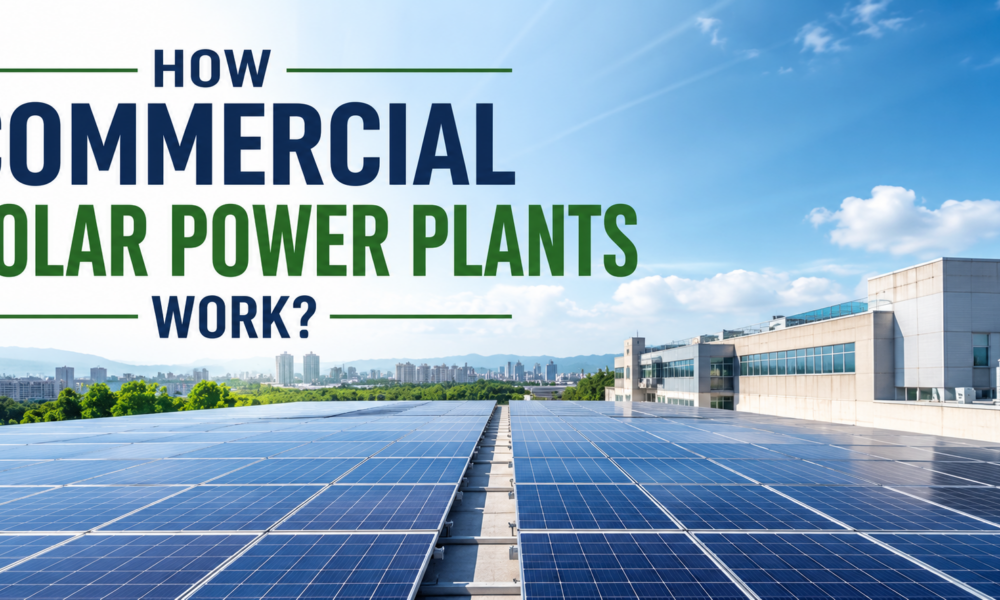 How Commercial Solar Power Plants Work? How Commercial Solar Power Plants Work