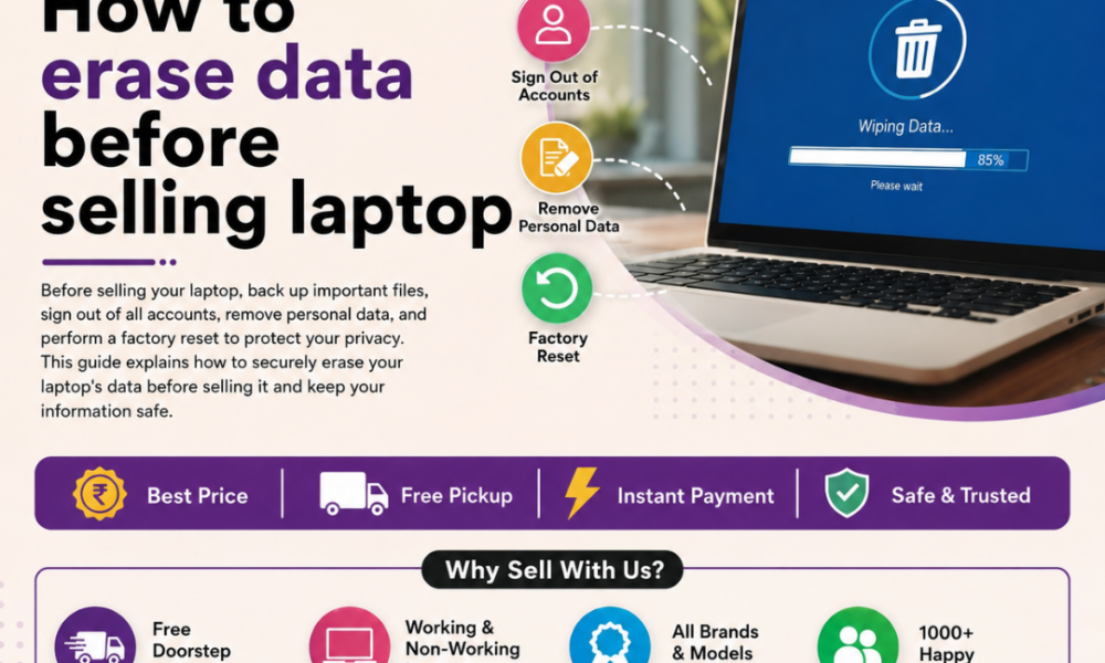 How to Erase Data Before Selling Your Laptop