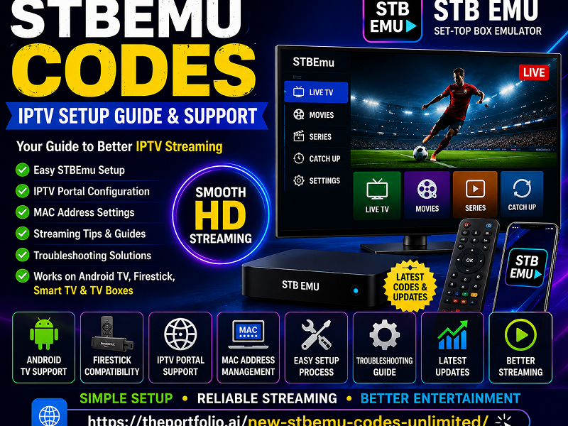 STBEmu Codes: Complete Guide to IPTV Setup, Portal Configuration, and Streaming STBEmu Codes IPTV setup guide for Android TV and Firestick