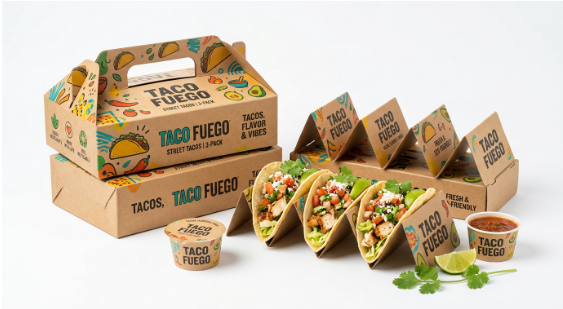 custom food packaging with logo